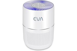 EVA AIR PURIFIER EVA Alto one, The Quietest Air Purifier 16dB, True HEPA 99.97% Allergen, Smoke, Pet Dander, Dust, Pollen Removal, Active Carbon - 36m² Large Room Coverage