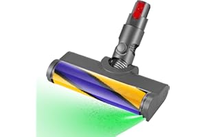 AiLomey LED Bodendüse Bürste für Dyson V12 Detect Slim, Ersatzbürste Zubehör mit LED-Licht, Elektrischer Soft-Roller Bürste zur Reinigung von Hartböden