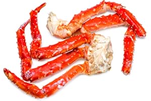 LONDON GROCERY King Crab Legs 1kg – Wild-Caught from Chile | Premium Frozen Seafood | Shell-On, Ready to Cook for Grilling, Boiling, Steaming & Gourmet Dishes