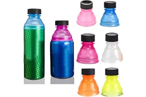 Bogoro Soda Getränkedose Deckel, 6 Stück Staubdicht Dosenverschluss Farbe gemischt wiederverwendbar Snap auf Pop kann konvertieren Soda Savers Flaschenverschlüsse für Cool Coke Drink Deckel