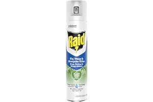 Raid Plant Based Wasp & Mosquito Killer, Aerosol Fly Killer Spray For Indoor Use, Made with Naturally Derived Botanical Ingredients, 300 ml