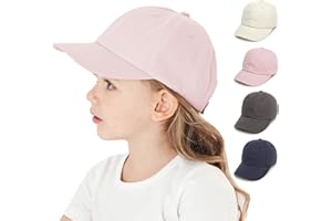 YANWANG Bebé Niños Color Sólido Gorras de Béisbol de Algodón Ajustable Sun-Sombrero para Niños Pequeños Niñas