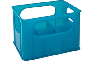 dBb Remond Porte-Biberons – Casier de Rangement 6 Biberons – Organisateur Bébé pour Réfrigérateur & Cuisine – Boîte de Stockage Turquoise Translucide – Sans BPA