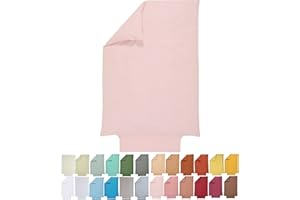 P'tit Basile - Funda nórdica para edredón - 100x140 cm - Rosa Claro - 100% algodón orgánico 57 Hilos/cm2 - Saco nórdico para Cuna Cama de bebé o niños pequeños