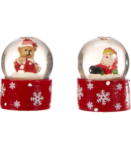 6 boules père noël/bonhomme de neige 6 boules père noël/bonhomme de neige