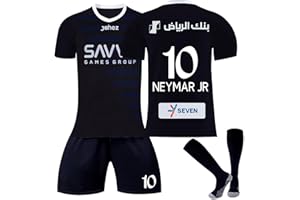 GENERIC Football Kit Kids, Kit for Boys Activewear Soccer Jersey for Kids and Adults Boys' Football Training Shirts Sports Shorts and Socks Mens' Tracksuits 2023 2024 Home Away