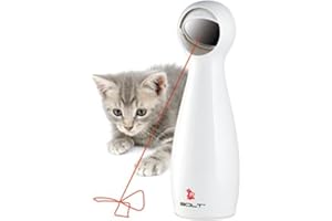 PetSafe Jouet pour Chat Bolt Laser Light — 2 Modes de Jeu automatiques — Motifs de lumière aléatoires — Laser testé pour la sécurité, pour Tous Les âges