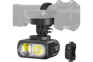 Magicshine HORI Bike Lights for Night Riding, High and Low Beam, USB-C Rechargeable Bike Headlight, IPX 6 Waterproof Bike Front Light for Road Urban Cyclists