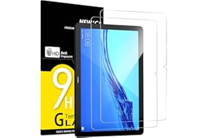 NEW'C 2 Pezzi, Pellicola Prottetiva per Huawei MediaPad T5 10,1 Pollici, Vetro Temperato, Senza Bolle, Durezza 9H, 0,33mm Ultra Trasparente, Ultra Resistente
