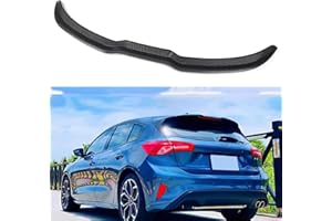YYKJZ Spoiler sul Tetto del Bagagliaio Posteriore dell'auto Ala di Coda Ala del Tetto, per Ford Focus MK4 ST-Line 2019 2020 2021, plastica ABS, Nero Lucido, Aspetto Fibra di Carbonio