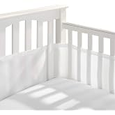 Guyisile Cot Protector, Washable, 340 cm x 30 cm + 160 cm x 30 cm | 4 Sides Folding Cot Bumpers, Adjustable, Removable, 3D Me