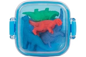 Idena 20111 – radergummi i låda, 4 dinosaurier