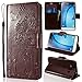 Produktbild SMART LEGEND Lederhülle für Samsung Galaxy J3 Ledertasche Hülle Braun Pusteblume Liebhaber Muster Schutzhülle Premium PU Leder mit Handschlaufe Flip Case Protective Cover Innere Weiche Silikon Bookcase Handy Tasche Schale mit Kartenfächer Magnetverschluß Standfunktion Etui