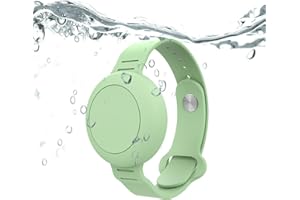 Dingfeiyu Bransoletka Airtag dla dzieci, 100% wodoodporna, miękki silikonowy pokrowiec na nadgarstek Airtag, lekki uchwyt do zegarka Apple AirTag, pasek dla malucha, Silikon