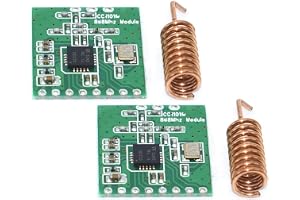 TECNOIOT 2 st CC1101 868 MHz trådlös modul långdistansöverföring med antenn