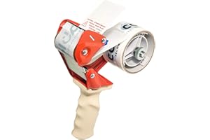 CABLE TECHNOLOGIES Dispenser Manuale di Nastro adesivo Professionale, Tendinastro da magazzino in Ferro, Nastratrice 50mm con Frizione regolabile, Applicatore da imballaggio, impugnatura ergonomica