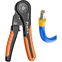 Pinza Per Crimpatura Puntali AWG 30-5, Crimpatrice A Cricchetto Autoregolante Esagonale Per * Terminali, Terminali Terminali (crimpatrice 16-6 - Foto 2