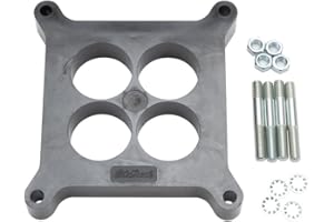 Edelbrock 8711 Carburetor Spacer, Black