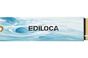 Ediloca 1TB NVMe M.2 SSD PCIe Gen 4x4, Up to 7100MB/s Read, M.2 2280 Internal Solid State Drive, Dynamic SLC Cache, Compatible with PC, Desktop and Laptops(EN880E)