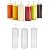 Titiz 3'l&uuml; Sos Şişesi Paketi (700 ml) - Sızdırmaz Kapaklı Ket&ccedil;ap, Mayonez ve Sos Sıkma Şişesi Takımı