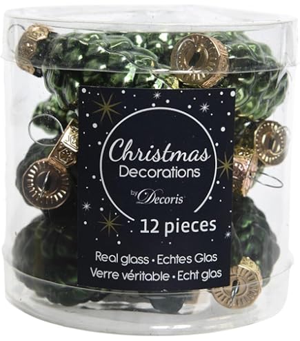 Kaemingk Bolas De Navidad De Cristal, 8 Cm, 16 Unidades, Mate Y Brillante, Bolas Grandes Para árbol De Navidad, Adornos Para árbol De Navidad Y Decoración Para árbol De Navidad, Trufa Negra