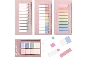 Amerson 660 Stück Datei Index Tabs, Index-registerkarten Selbstklebend Haftnotizen Haftmarker Sticky Notes Flaggen Bunt Seiten Marker Bücher Seiten Wasserdicht Beschreibbare Lesezeichen (Color A)