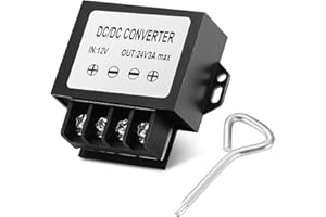 MZHOU Convertitore di tensione da 12V CC a 24V, Trasformatori di potenza da 3A 72W Regolatore da 10V-22V Step-Up 24V Convertitore per display, strisce LED,ecc.