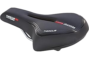 PROPHETE Wittkop Medicus Twin 1.0 siodełko trekkingowe | siodełko rowerowe | wkładka żelowa i amortyzacja elastomerowa | 5-strefowa tapicerka | czarne