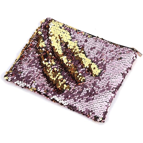 Lurrose Kosmetiktasche Mit Farbwechsel-Pailletten – Clutch, Handtasche, Kleines Design, Perfekt Als Geschenk
