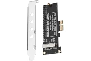 Create idea PCI-E 1X to 12+16 Pin Solid State Drive SSD Conversion Card Adapter with Metal Baffle Compatible with Mac Pro Air 2013-2017 A1493 A1502 A1465 A1466
