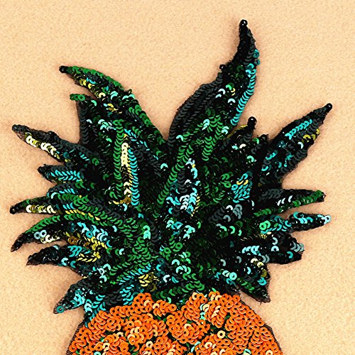 Blue Vessel 1 Stück Ananas Blume Stickerei Nähen Bügeln auf Patches Abzeichen Tasche Applique Kleid T-Shirt Jeans Hut Cheongsam Für Dekor - 4