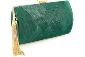 Bohend Moda Bolso de mano Borlas Bolso Uso diario de clubes de fiesta de bodas Bolsos de mano para mujer