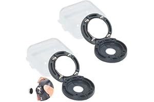 HYS Support magnétique pour Micro et Haut-Parleur de Radio Mobile Compatible pour CB/VHF/UHF Microphone pour émetteur-récepteur Radio à Deux Voies, 2 Paquets (Noir-1)