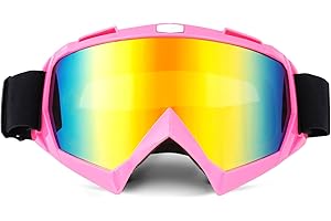 BIBIRE Lunettes de moto,lunettes d'équitation Anti-buée Anti-poussière Pour Activités Extérieures Goggles Lunettes De Protection Pour moto tout-terrain, enduro, VTT, motocross, ATV MX
