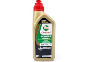 LUBRIALPHA Castrol Power 1 Ultimate 4T 5W-40 olio moto 5W40 API SN, JASO MA2 o MA con Portachiavi Cavatappi Lt 1 x 4