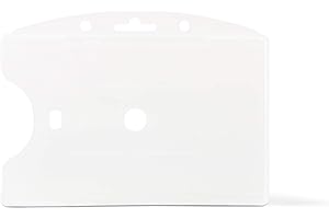 DJOIS Tarifold Es 200429- Porta Tarjetas de Identificación Rígido 1 Cara, 89 x 65 mm, Transparente, 10 unidades