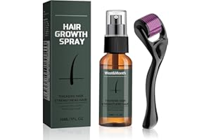 FUNMO Kit Pousse Barbe avec Roller 0,25 mm,huile de sérum, rouleau de croissance de barbe, micro-aiguille de barbe, Kit Barbe Homme,Soin Barbe Homme, 30 ml