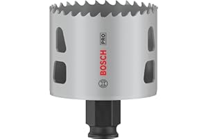 Bosch 1x PRO Multi Material Power Change Plus Hole Saw (for Softwood, Drywall, Ø 60 mm, Professional Accessory Rotary Drill/Drivers)