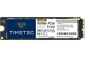 Timetec 512 GB MAC SSD NVMe PCIe Gen3x4 3D NAND TLC Leggi fino a 2000 MB/s per Apple MacBook Air (2013-2015, 2017), MacBook Pro (2013-2015), iMac (2013-2019), Mac Pro (2013), Mac Mini (2014)