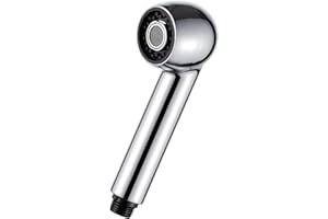 Ibergrif M91209 Replacement Sprayer Head Kitchen Tap Pull Out Spare Shower Head 2 Function Faucet Spray Nozzle Universal G1/2" Connector for Bathroom Kitchen Sink Mixer Tap, Silver