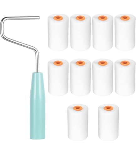 QINGYIWL 20 stuks 5,6 cm verfrollers, klein, verfroller, muurverf, verfrollen voor lakken, verfroller, schuim voor familiekamer, muur, meubelschilderen en decoratie