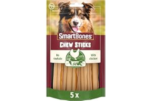 Smartbones 5 Chicken Sticks Rawhide Free Chew Dog Treats
