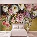 Produktbild Xbwy  3D Wandbild Tapete Europäischen Stil Retro Rose Bunte Blumen Schlafzimmer Galerie Kunst Hintergrund Dekor-400X280Cm