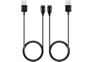 AWINNER Kabel do ładowania kompatybilny z Garmin Fenix 6 6S 6X Pro Sapphire, Fenix 5 5S 5X Plus, Forerunner 935 945 45S 245, Approach S10 S40 S60 X10, Quatix 5 Sapphire, Vivoactive 3 4 4S (2-pak )