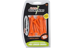 Pride Golf Tee Co. Finitura Opaca - Pride Performance - T-Shirt in plastica, Finitura Opaca, Blu, a Conchiglia di 15 Maglie Tette da Golf in plastica di