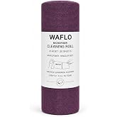 WAFLO Mikrofiber Temizlik Bezi Rulo 20'li M&uuml;rd&uuml;m | Y&uuml;ksek Emicilik, Tekrar Kullanılabilir, İz Bırakmaz