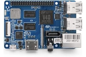 WAYPONDEV Banana Pi M2 Berry Open Source Single Board Computer Allwinner A40i Soc Onboard Modulo WiFi Bluetooth 4.0 con 1G LPDDR3 RAM Supporto Android Linux GPIO Compatibile con Raspberry Pi 3 Run Raspbian