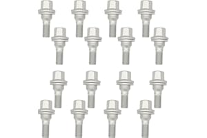AUROLYNNE 16pcs M12 x 1,25 Boulon Roue Pour Berlingo Picasso C3 C4 106 206 Zafira Jumper 307 308 406 407 3008 5008 Boulon Roue