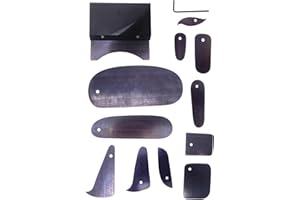 TUOREN 14 Stück Stahl Violine Schaber Set Violine Griffbrett Schaber Violine Herstellung Werkzeuge Holzbearbeitung Projekt Gitarrenbauer Werkzeuge