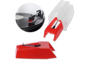 FAVSON 2 PCS Record Player Needles, Turntable Diamond Replacement Stylus Needles, Player Needles Replacement Phonograph for Crosley, Ion, Jensen, Bush and Teac